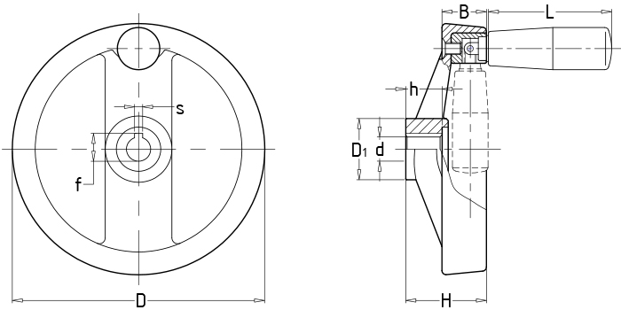 可折雙幅條手輪